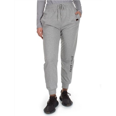 Q-05 GRAY Брюки спортивные женские (85% хлопок, 15% полиэстер)