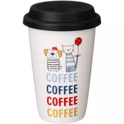 Кружка lefard coffemania с силиконовой крышкой, 390мл Lefard