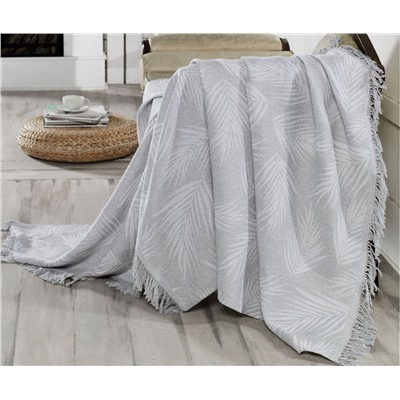 Накидка на Диван 170x220 см. 100% Хлопок Keten Palmiye Gri