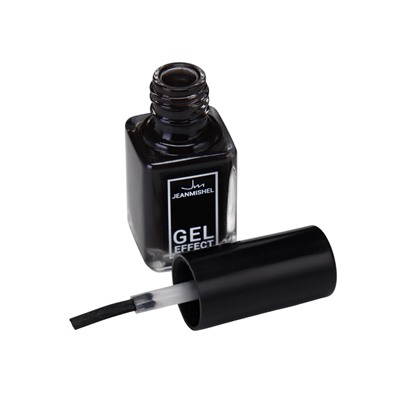 Лак для ногтей с эффектом геля, Jeanmishel, тон 199, чёрный матовый, 6 мл