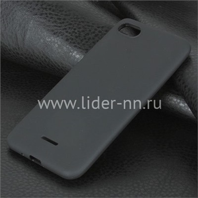 Задняя панель для Xiaomi  Redmi 6A Силикон матовый (черная)