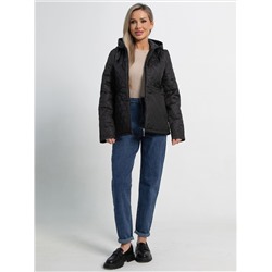 Куртка демисезонная стеганая (черная матовая) Б15194-25М