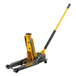 Домкрат гидравлический подкатной, 3 т, 85-610 мм, быстрый подъем, низ. подхват, проф, SUV Denzel