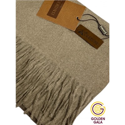 Шарф теплый женский кашемировый Арт 2581Ш/11 (коричневый текстурный)
