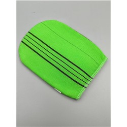 Bath Towel Мочалка-варежка для душа с пилинг-эффектом, уплотненная, зелёный