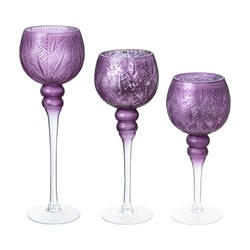 GAEM Набор из 3-х подсвечников, L36 W13 H40 см