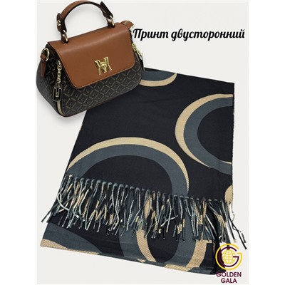 Палантин теплый кашемировый двусторонний Арт 2554Ш/1