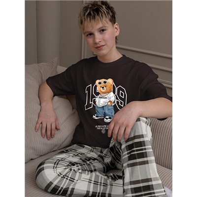 Детский костюм для мальчика Мишель-3 КМ-217 / коричневый