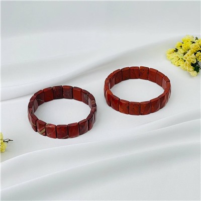 Радуга Самоцветов Браслет из кирпичной Яшмы