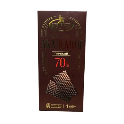Шоколад Академия горький 70% 88 гр/КФ Крупская