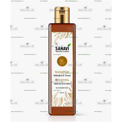 Шампунь Шикакай и Ним SANAVI