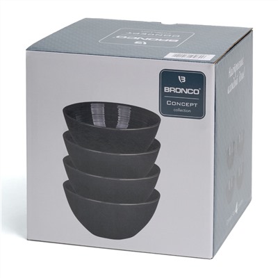 НАБОР САЛАТНИКОВ BRONCO "CONCEPT" ДИАМЕТР= 15,5 СМ 4 ШТ. СИНИЙ