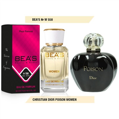 Beas W558 Christian Dior Poison Women edp 50 ml, Парфюм женский Beas W558 создан по мотивам аромата Christian Dior Poison