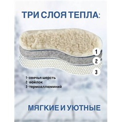 Стельки зимние люкс ( шерстяной мех )