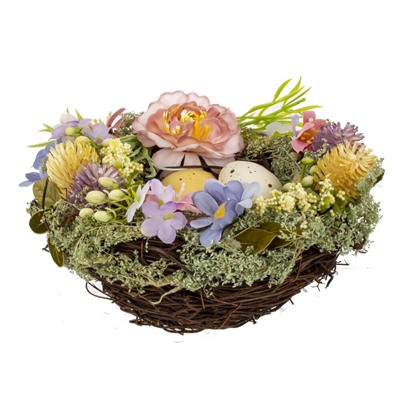 GAEM Изделие декоративное "Гнездо пасхальное", L17 W17 H8,5 см