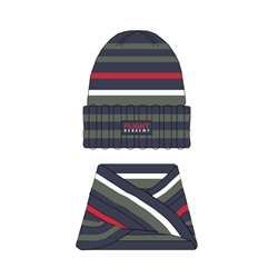 Комплект для мальчика: шапка, снуд