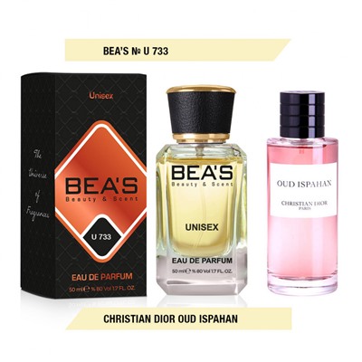 Beas U733 Christian Dior Oud Ispahan Unisex edp 50 ml, Парфюм унисекс Beas U733 создан по мотивам аромата Christian Dior Oud Ispahan