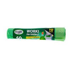 Мешки для мусора Grosik HD с тесьмой, 60 л., 10 шт.
