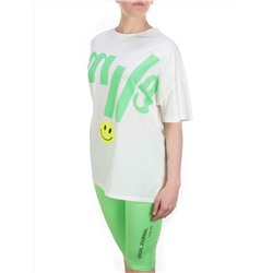 KD-792 WHITE/GREEN Костюм-двойка женский 7986 TREND