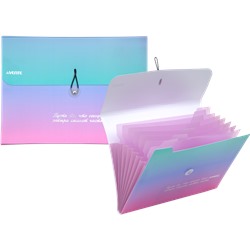 Папка с резинкой A4 8отд "deVENTE. Degrade"  600мкм фактура "песок" с рисунком 3070234/12/Китай