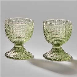 НАБОР ПОДСТАВОК ПОД ЯЙЦО "TEMPO" GREEN 2 ШТ. 5,5Х5,5Х6 СМ