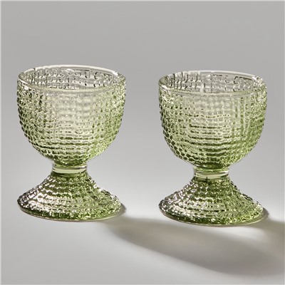 НАБОР ПОДСТАВОК ПОД ЯЙЦО "TEMPO" GREEN 2 ШТ. 5,5Х5,5Х6 СМ