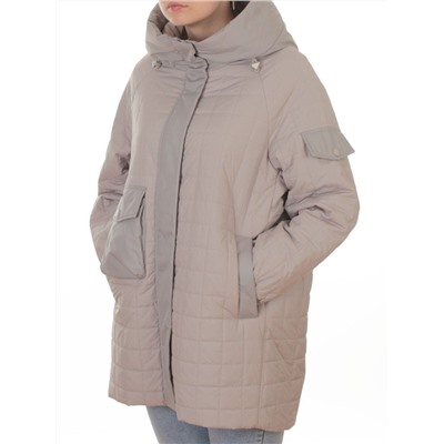 9608 GRAY Куртка стеганная демисезонная женская (100 гр. синтепон)