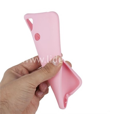 Задняя панель для Xiaomi  Redmi 9A Силикон матовый (розовая)