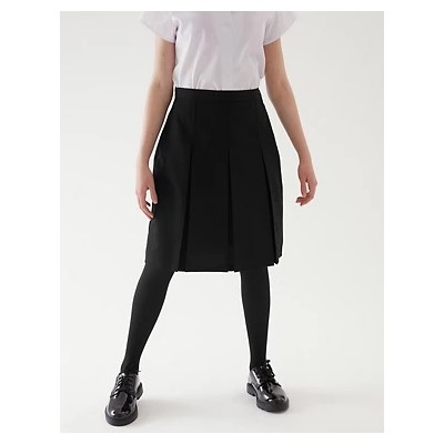 Girls' Permanent Pleats School Skirt (2-16 Yrs)