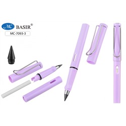 Вечный карандаш с ластиком сиреневый пластик корпус 13,7см МС-7093-3/50/Китай