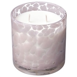 LUGNARE, Duftkerze im Glas, 2 Dochte, Jasmin/hellrosa,, 50 Std.