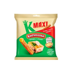«Кириешки Maxi», сухарики со вкусом «Холодец с хреном» и с горчичным соусом «Calve», 75 г