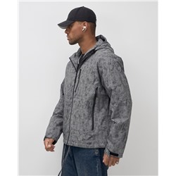 Куртка спортивная мужская весна осень серого цвета 25470Sr