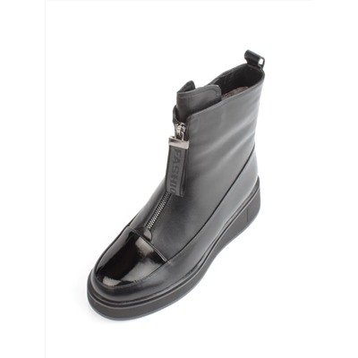 04-M3-5315 BLACK Ботинки зимние женские (натуральная кожа, натуральный мех)