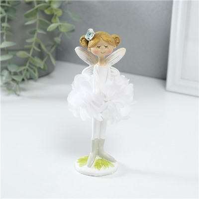 Фигурка полистоун «Девочка фея в платье из цветов», 8×6×16 см, МИКС