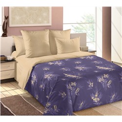 КПБ Ветки мимозы 2 фиолетовый поплин Текс-Дизайн