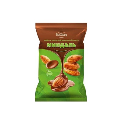 «NutStory», конфеты «Миндаль» в молочной шоколадной глазури (упаковка 0,5 кг)