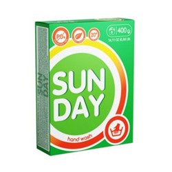 Порошок стиральный SUNDAY ручная стирка универсальный Сонца 400г