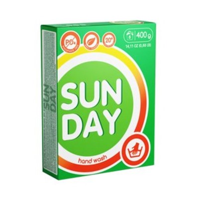 Порошок стиральный SUNDAY ручная стирка универсальный Сонца 400г