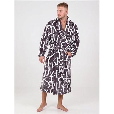 Халат Мистер буквы коричневый ИвК