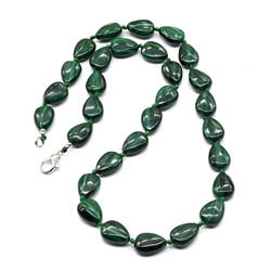 Бусы из малахита капля 10*14мм, 50см