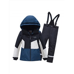 Горнолыжный костюм зимний для мальчика темно-синего цвета 9517TS