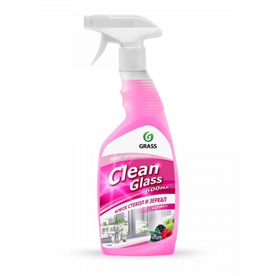 Средство для мытья стёкол,окон,пластика и зеркал GRASS Clean Glass Лесные ягоды 600мл
