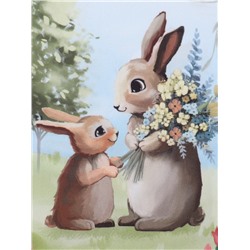 Скатерть Доляна Easter garden, 145×180 +/- 3 см, 100% п/э