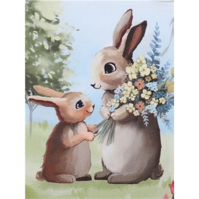 Скатерть Доляна Easter garden, 145×180 +/- 3 см, 100% п/э