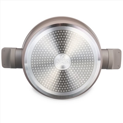 СОТЕЙНИК СО СТЕКЛ. КРЫШКОЙ И АНТИПРИГАРНЫМ ПОКРЫТИЕМ PFLUON MARBLE, 26*7,5 СМ