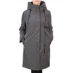 21-967 DARK GRAY Пальто зимнее женское AIKESDFRS (200 гр. холлофайбера)