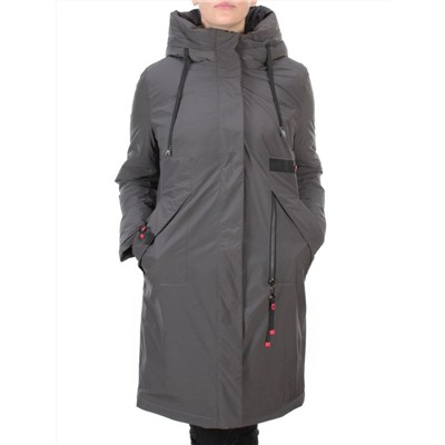 21-967 DARK GRAY Пальто зимнее женское AIKESDFRS (200 гр. холлофайбера)