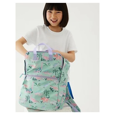 Kids' Water Repellent Dinosaur School Backpack