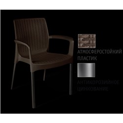 Стул SHT-ST68/S424
                        черно-коричневый / черный муар (ps)